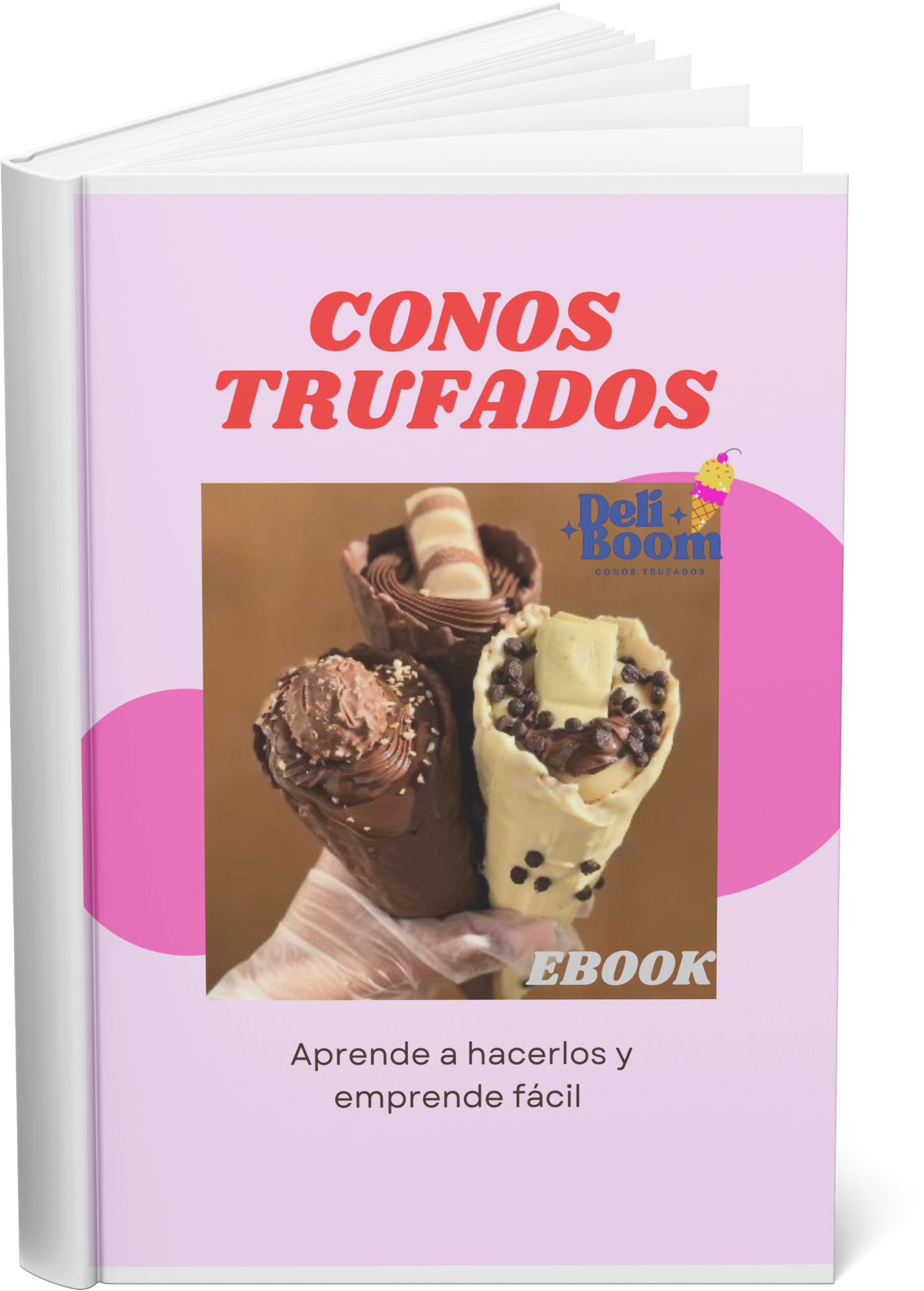 Ebook 20 recetas de Conos Trufados para emprender tu negocio.