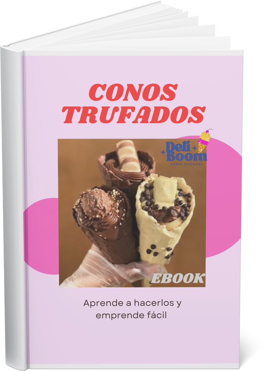 Ebook 20 recetas de Conos Trufados para emprender tu negocio.